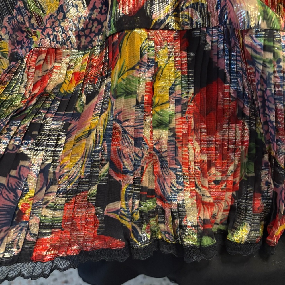 Love the Label Anthropologie Stunning Black Print Bohemian Dress! New! Large - Picture 14 of 15